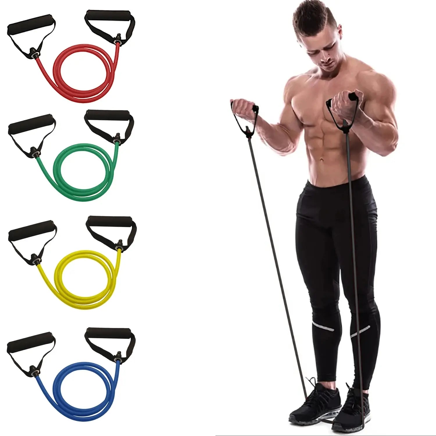 Resistance Bands With Handles, Exercise